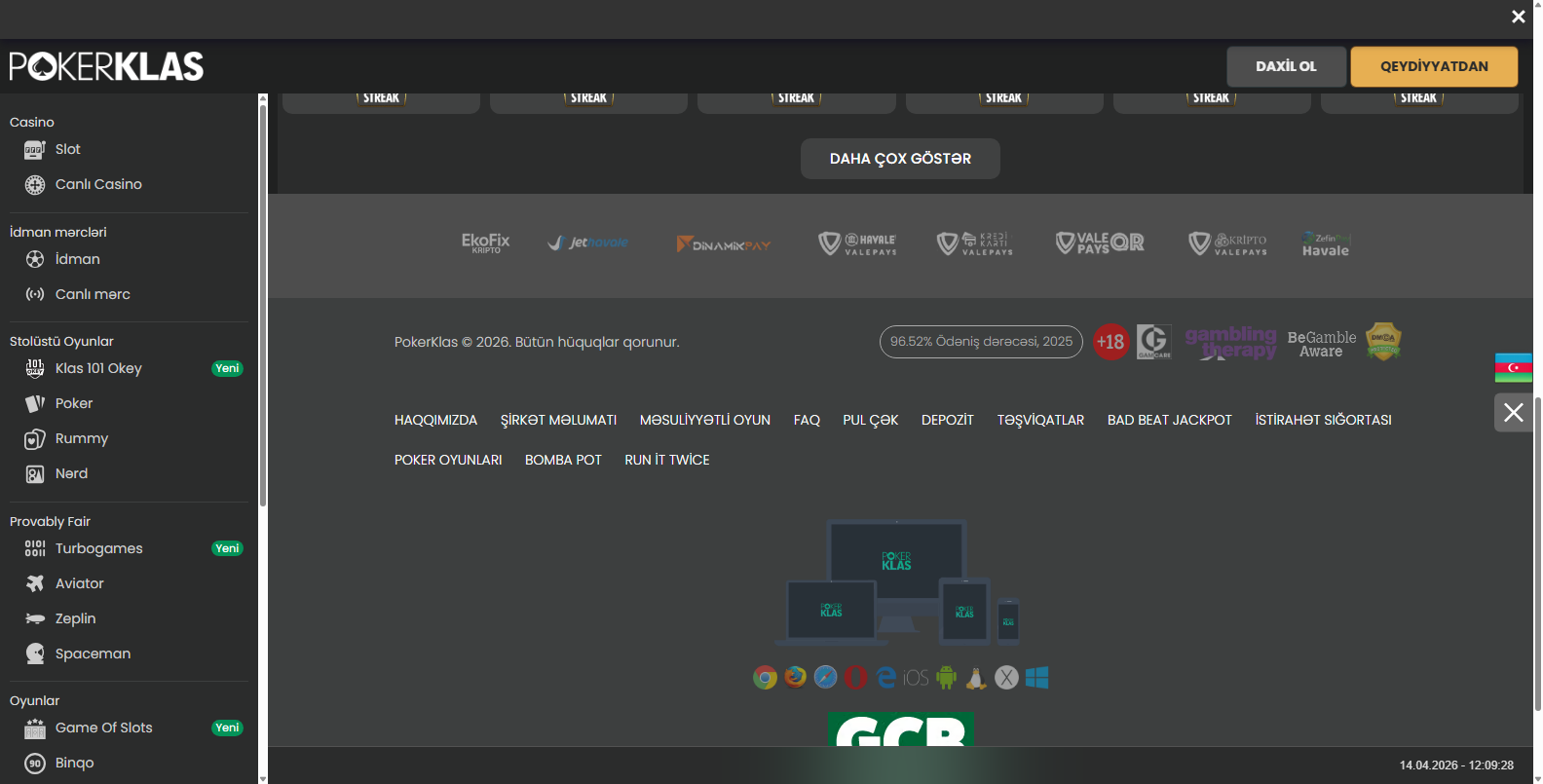Pokerklas Adres Değişikliği
