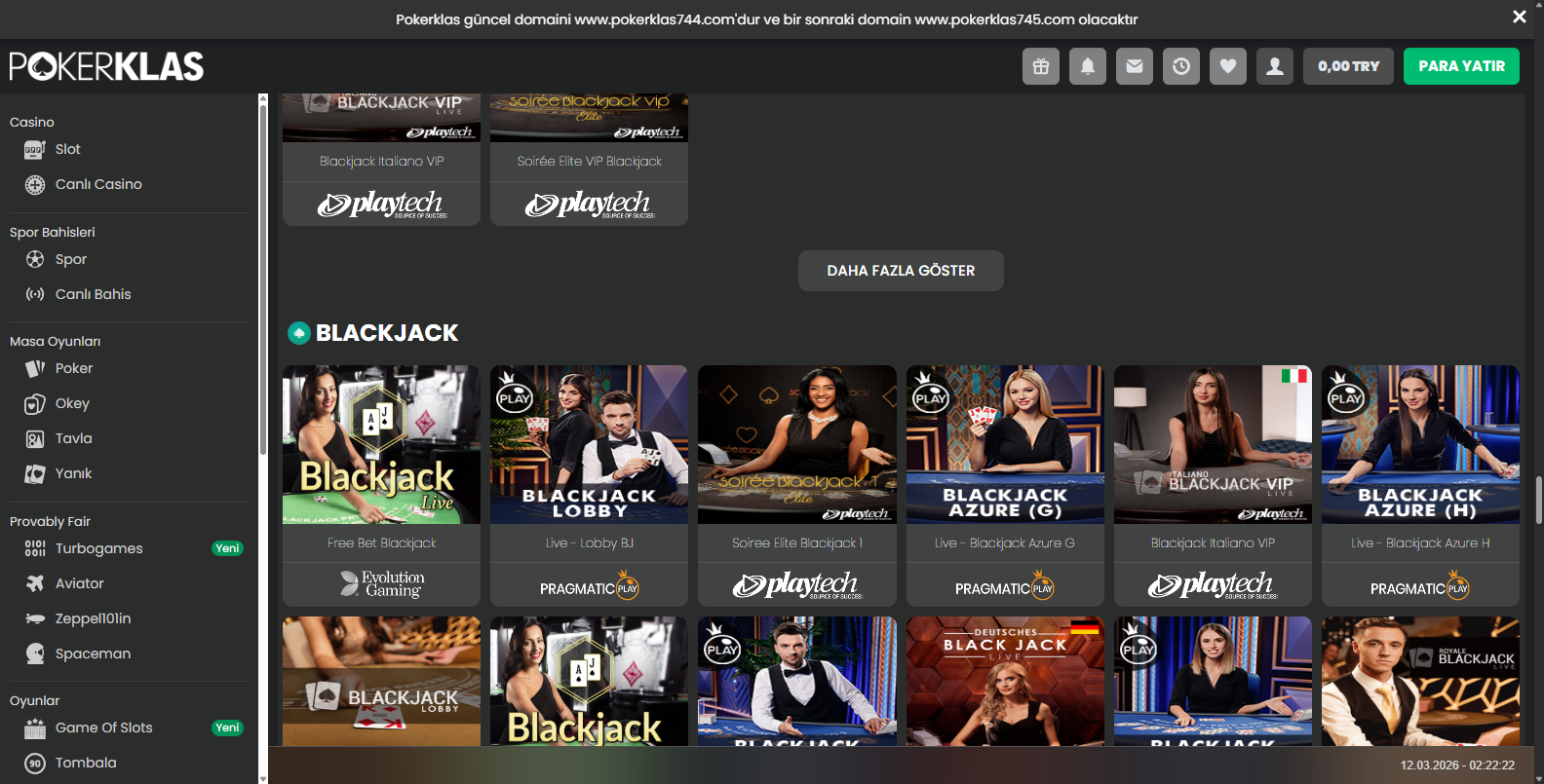 Pokerklas Türkçe Blackjack
