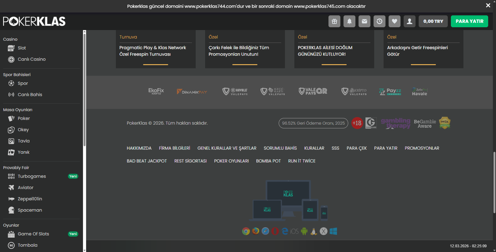Pokerklas Paramı Çekemiyorum
