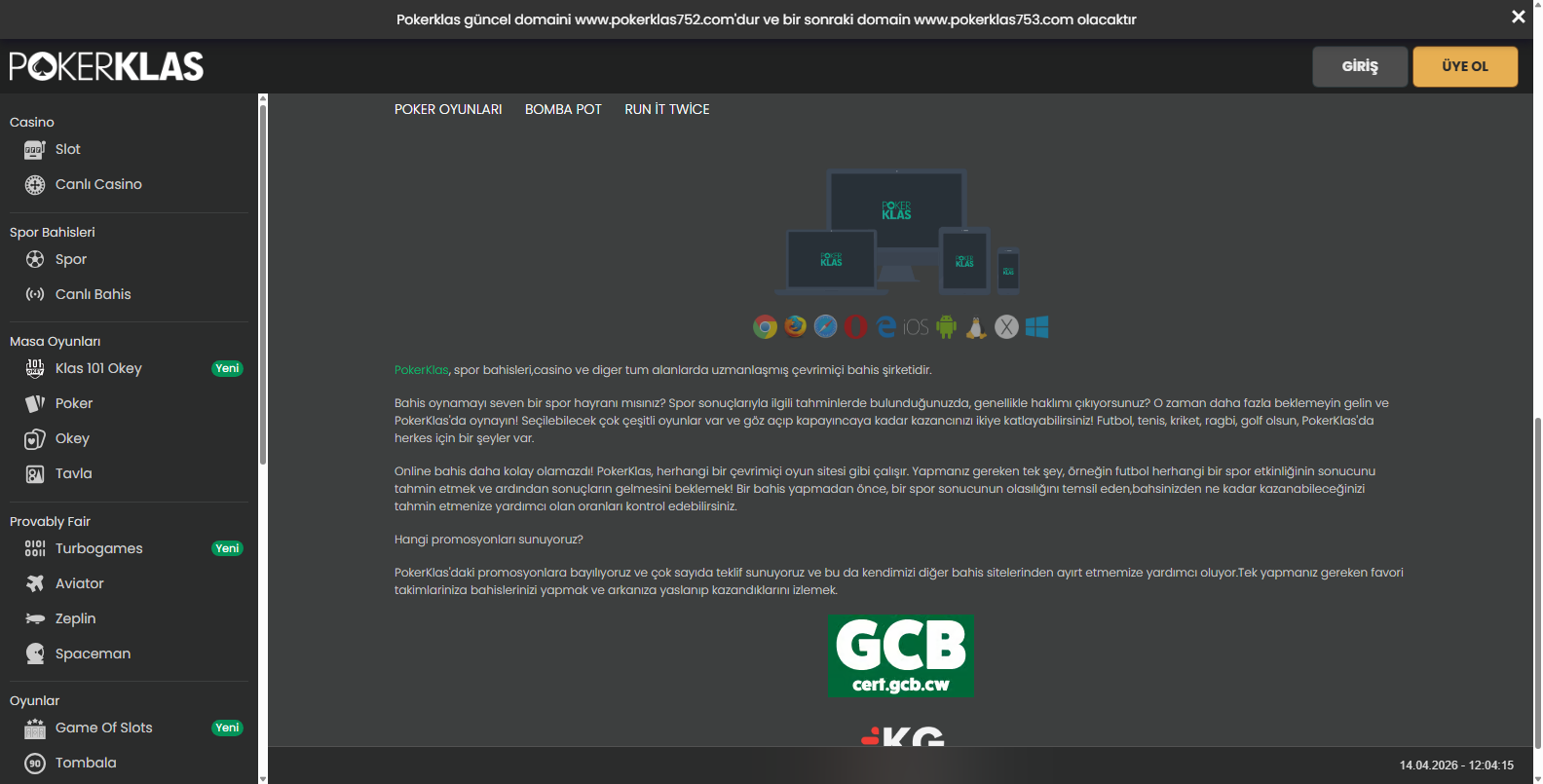 Pokerklas Telegram