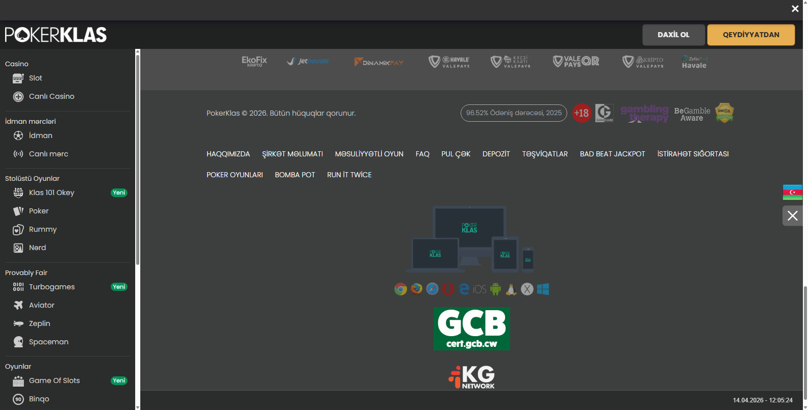 Pokerklas Paramı Çekemiyorum