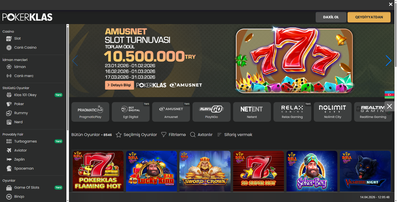 Pokerklas Çarkıfelek